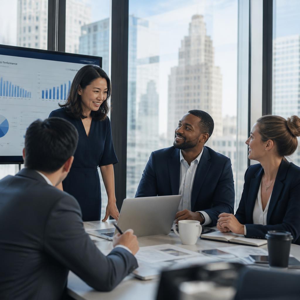 Finendra accounting professionals reviewing client reporting